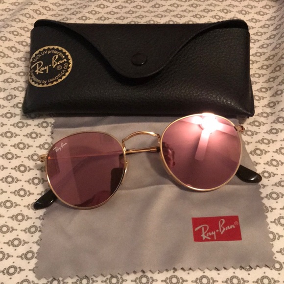 ray ban oval pink